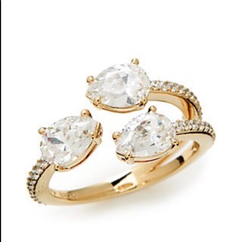 NADRI Gold- Tone Cubic Zirconia Ring